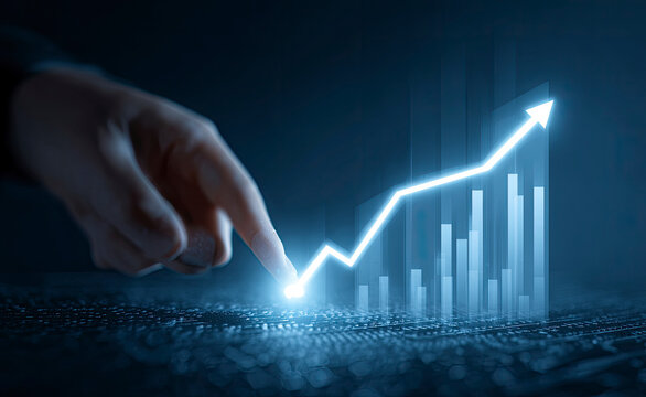 Financial Growth: Upward Trend Data Visualization