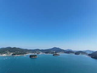 Aquaculture Fields of Tongyeong, South Korea