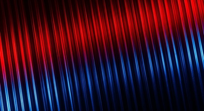 Vibrant Red and Blue Gradient Lines: Dynamic Abstract Background Composition
