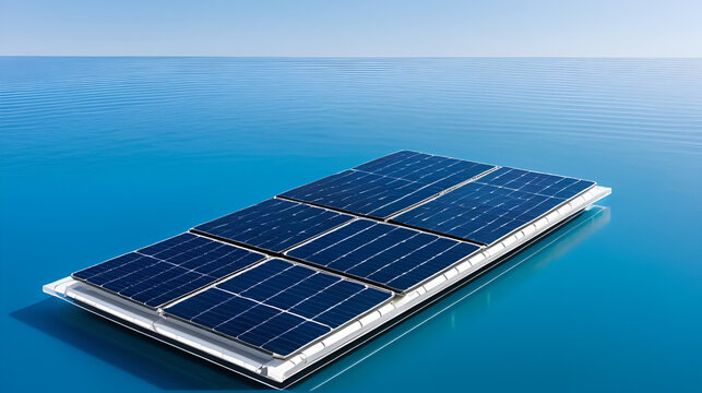 Clean visualization of flexible solar cell strip with integrated circuitry and light sensors floating isolated for advanced renewable energy technology