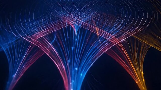  Neural Network Big Data Flow Visualization, Binary Code AIMatrix, AI Machine Learning Abstract Background, Quantum Computing, Cyber Security, Futuristic Technology Artificial IntelligenceC