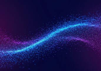 A smooth flow of vibrant blue and purple particles creating an abstract, futuristic digital motion graphic background loop texture ,bright ,deep ,magenta