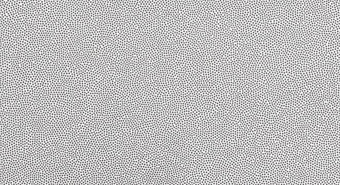 Background of densely packed small irregularly spaced black dots on white