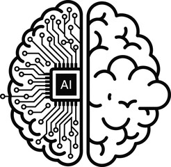 Artificial intelligence brain circuit diagram