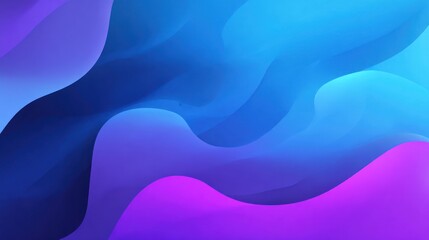 Abstract fluid shapes with vibrant blue and purple gradients background