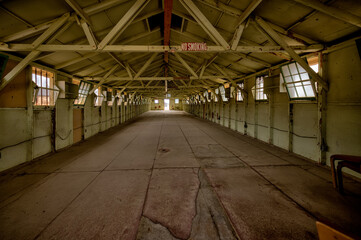 Wendover, Utah, USA &ndash; August 27, 2025: Decommissioned barracks at the historic Wendover Airfield in the Utah desert.
