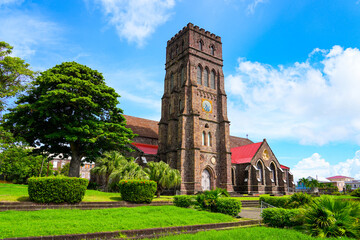 St. George’s Anglican Church in Basseterre, the capital city of Saint Kitts - Beautiful example of British colonial architecture in the Caribbean
