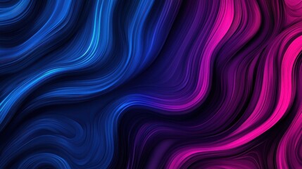 Fototapeta premium vibrant, abstract image featuring flowing waves of blue and pink colors, creating a sense of movement and depth.