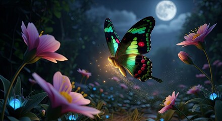 Enchanted Night - Butterflys Dance Under the Moonlight.