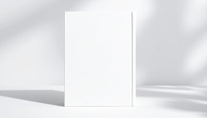 A book on a shelf with the shadow of a shadow on the wall
