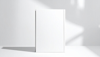 A book on a shelf with the shadow of a shadow on the wall
