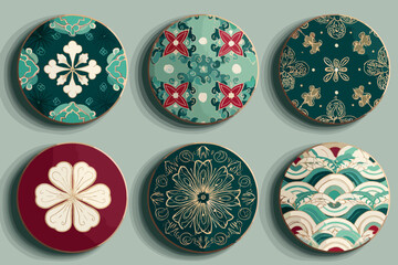 Korean Traditional Holiday Pattern Series