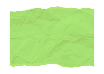 Green Crumpled Paper Texture PNG – Wrinkled Background Sheet
