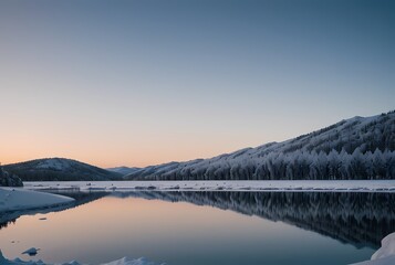 Fototapeta premium sunrise over the mountains