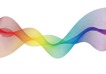 Fototapeta premium Abstract Rainbow Wave Lines