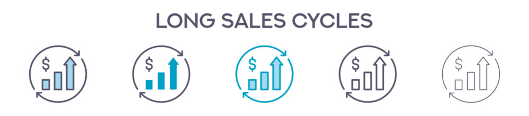 Long Sales Cycles Element For Design Graphic - Multi Styles