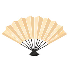 Simple Ivory Fan Illustration