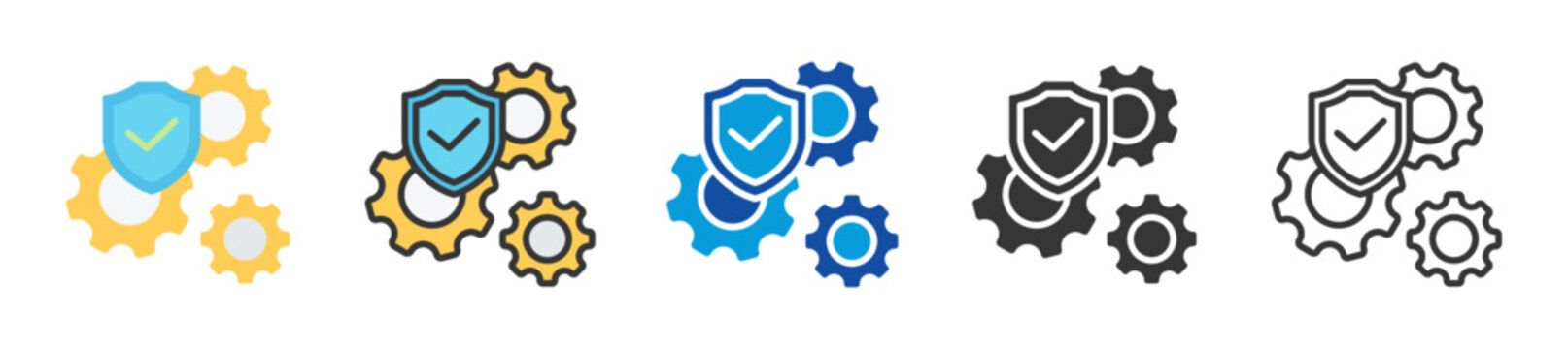 configuration icon set multi style various collection