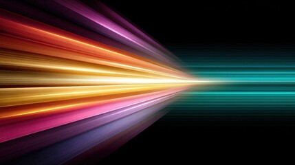 Close-up of vibrant, multicolored abstract shapes set against a deep black background, creating a striking contrast ideal for modern design and digital art projects.