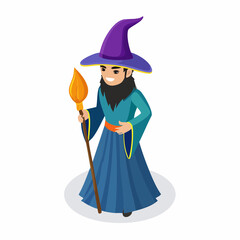 Vector Fantasy Wizard, Witch, and Fairy Icons Set Including Magic Wands, Spell Books, Potions, Enchanted Crystals, Broomsticks, Fairy Wings, Hats, Mystical Accessories, RPG Game UI and Fantasy
