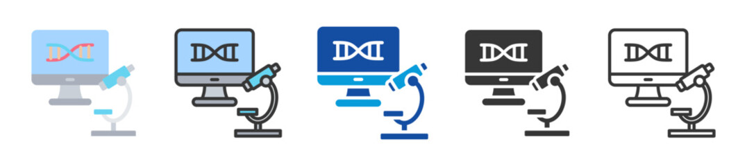 gene augmentation icon set multi style various collection