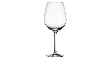 Obraz premium Elegant Empty Wine Glass on White Background.