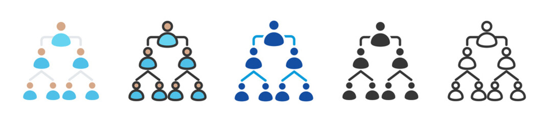 Fototapeta premium inheritance icon set multi style various collection