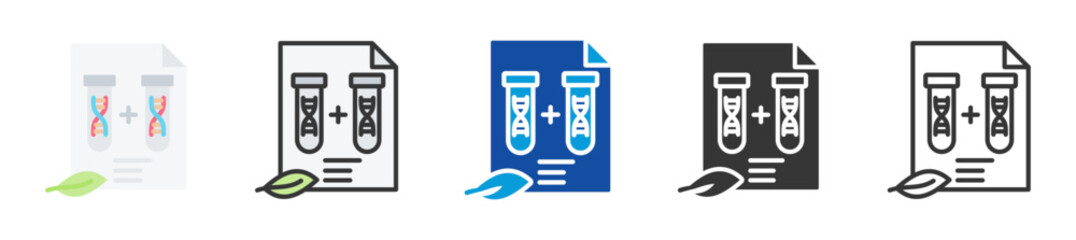 hybridization icon set multi style various collection