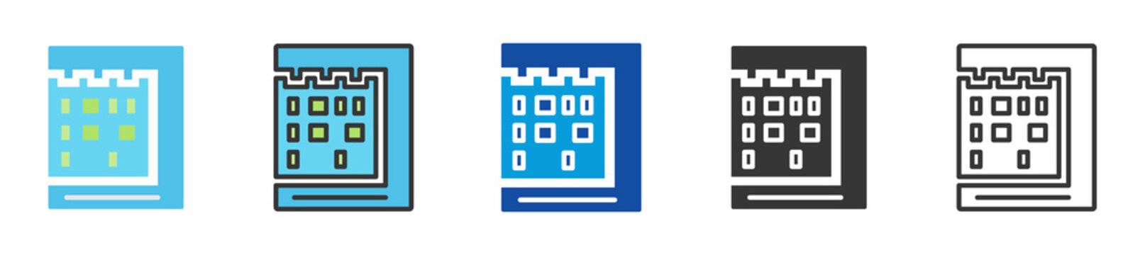 gel electrophoresis icon set multi style various collection