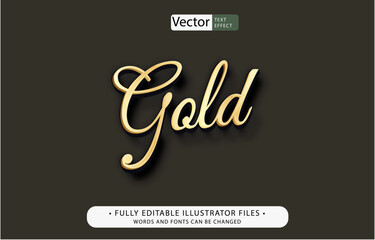 gold text effect editable adobe illustraotor file
