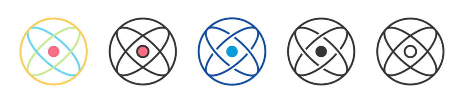 qubit icon set multi style various collection