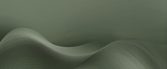 Wave gradient olive gray design background