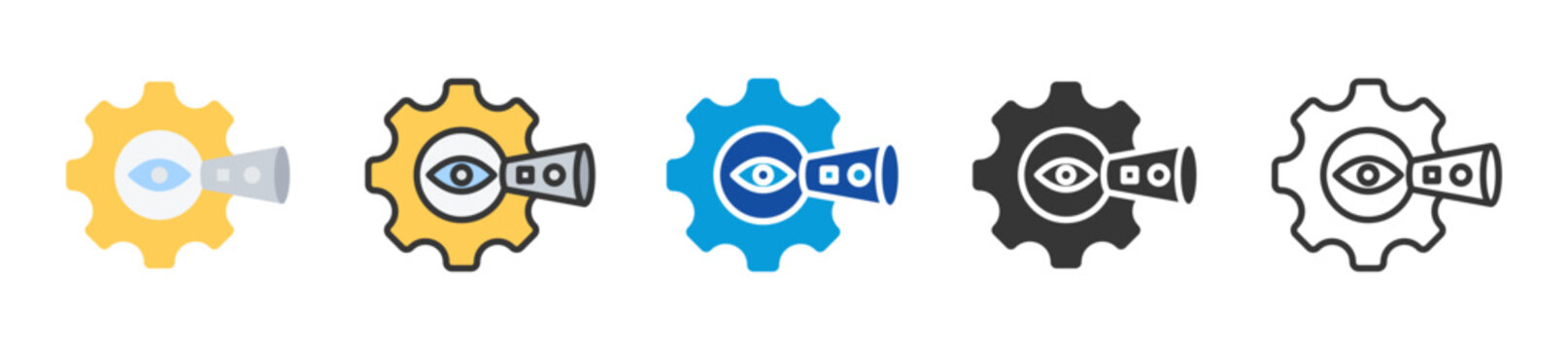 perception icon set multi style various collection