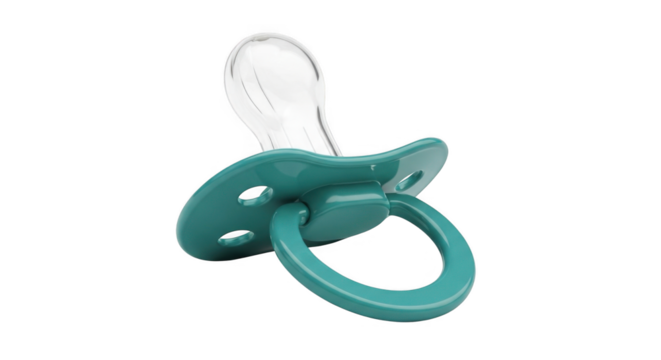 Green Pacifier for Babies Soothing Comfort.
