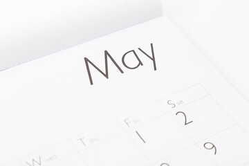 カレンダー　5月
