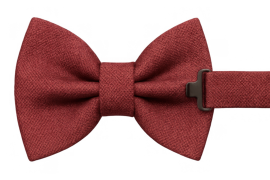 Red bow tie representing elegance, formal events, fashion accessory, and menswear for special occasions