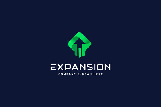 Expand logo design vector illustration.