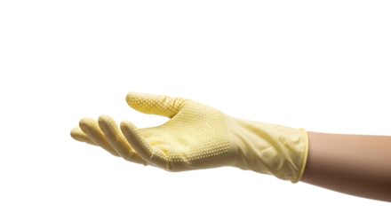 Cleaning Glove Protection Yellow Rubber Hand Safety Wash Up Sanitization