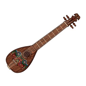 Rebab Traditional Indonesian Two-Stringed Lute Instrument