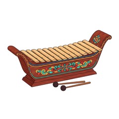 Gambang Traditional Indonesian Wooden Xylophone Instrument