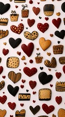 seamless pattern with heart