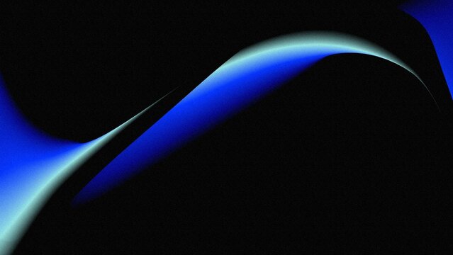 Black abstract background flate style decorated with freeform blue color pattern 