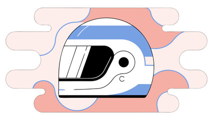 vector illustration of a helmet