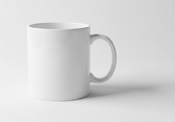 Fototapeta premium White ceramic mug mockup blank coffee cup for branding isolated on white background