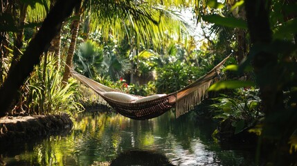 Hammock Bliss - Relaxing in a Tropical Paradise by the River.
