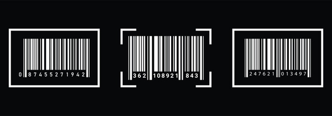 Barcode scan icon. vector bar code. eps 10