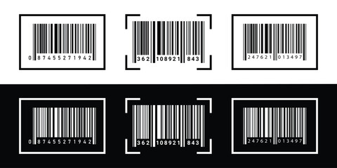 Realistic barcode. Barcode icon. eps 10