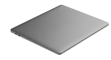 Sleek Silver Laptop Modern Technology for Work and Play.