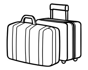 Two suitcases for travel