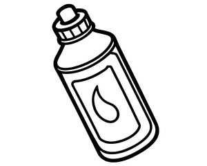 Water bottle for hydration and fitness concept